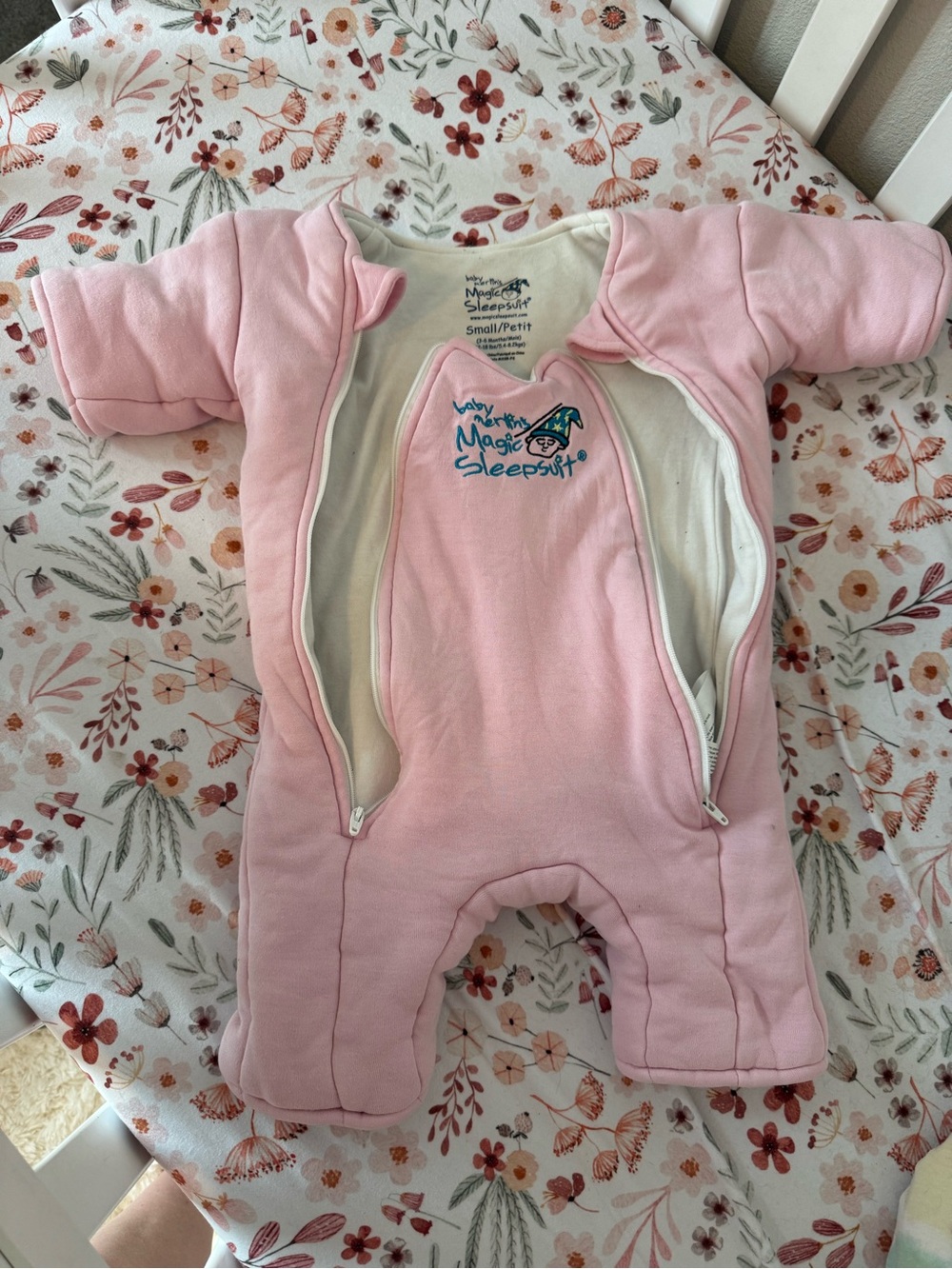 Magic Sleepsuit Baby Pink One-Piece Footie